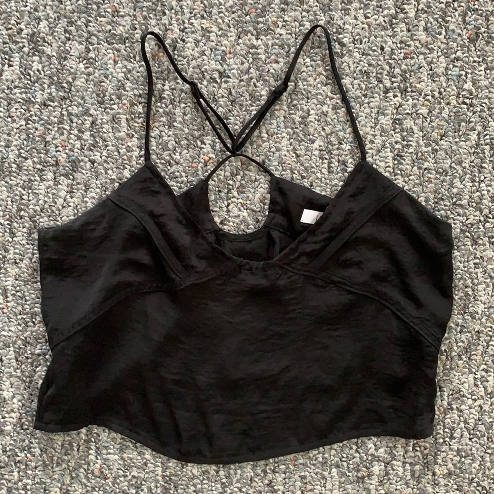 Black crop top